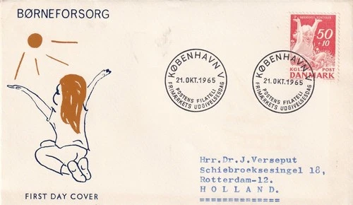 SA25d Denmark 1965 Charity for the Benefit of the Children's Office, FDC