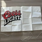 Vintage Coors Light Beer Banner 3’ x 5’ Sign Vinyl Flag Bar Man Cave, 1998