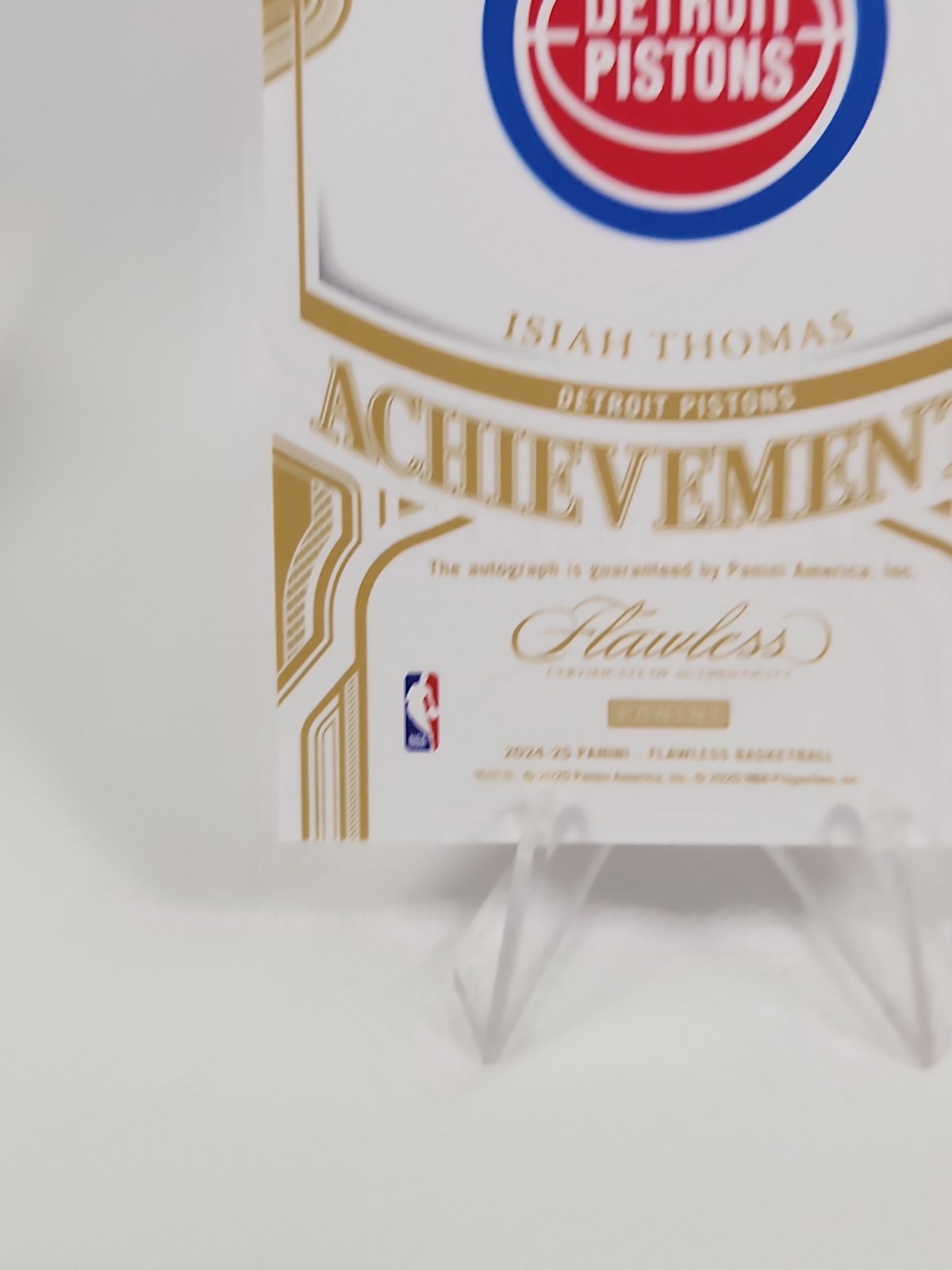 Panini Flawless Achievements Ruby Auto /15 Isiah Thomas Pistons SSP Hall Of Fame view 10