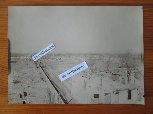 CHINA antique photo 1901 PEKING ruins work Voyron Barrack France Boxer Rebellion