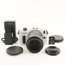 Canon EOS M White  EF-M 18-55mm IS STM  4GB SDHC Card from Japan 10065