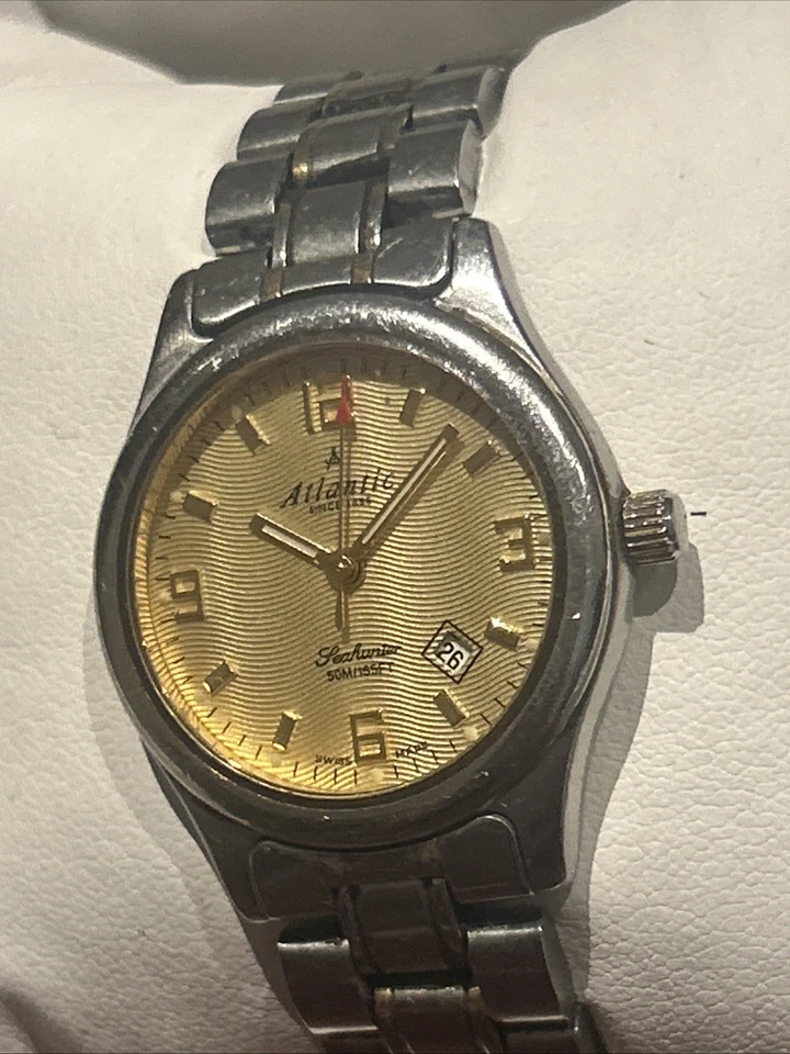 Very Rare Atlantic Luxury Swiss Made Ladies Watch  - Image 4 of 4
