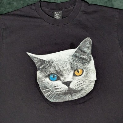 Tyler The Creator Golf Wang Tron Cat Graphic Tee - Medium Black