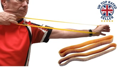 Cartel Bogenschießen Übung Elastisch Aufwärmen Stretchbänder Recurve Compoundbogen 2 Pkt