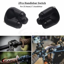 2pcs Motorcycle 1" Handlebar Horn Control Switch 3 Button Turn Signals Switches