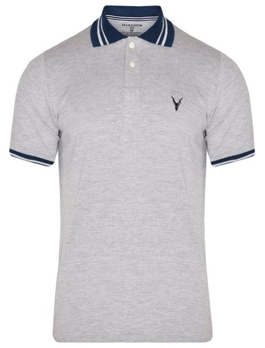 MENS POLO T-SHIRT Branded Short sleeve Pure cotton 2 Button Polo Top Shirt 465 - Picture 22 of 24