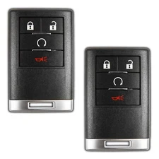 2 Replacement For Cadillac Remote PN 22756463 22756464 4-Button Key Fob