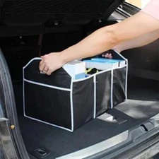 Trunk Organizer – Collapsible Car Storage Bin with Handles – Folding Cargo Tote