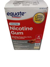 UPC 681131005760 product image for Equate Nicotine Gum Coated Cinnamon Flavor 4mg 100CT Exp 5/26 *Read description* | upcitemdb.com