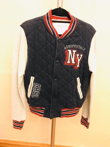 Aeropostale Aero para hombre Abrigo Chaqueta Letterman Varsity de Nueva  York New York M Usado En Excelente Condición | eBay