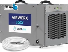 BaseAire 220 Pints Crawlspace/Commercia Dehumidifiers with Pump and Drain Hose