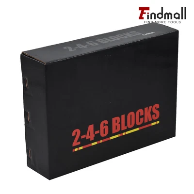ALL-CARB 5 Pair Of 1-2-3 Blocks Matched Pair With 23 Holes Precision Machinist Milling 0.0002 Inch Milling Machine Jig - View #6