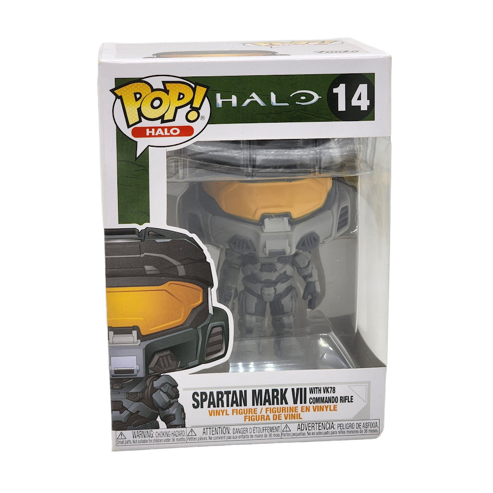 Funko Pop Spartan Mark Vii W/ Shock Rifle # 16 Halo Vinyl Gamestop Exclusive