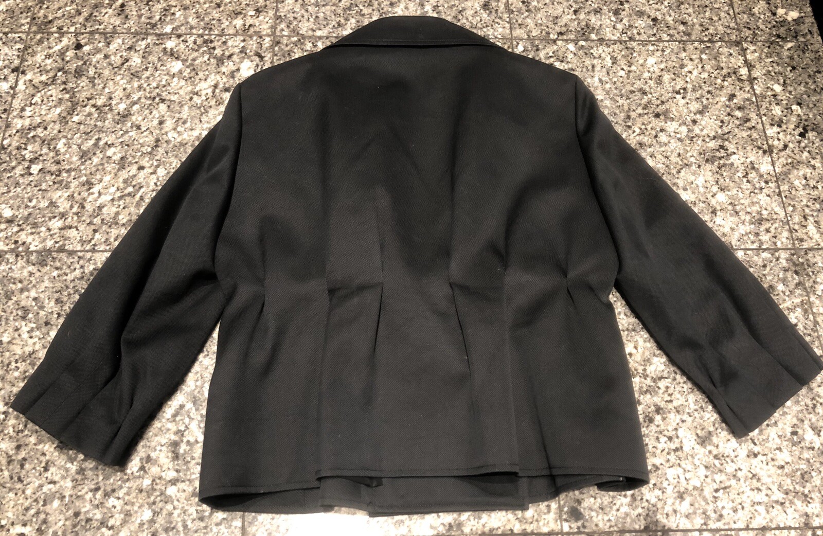 Giacca da donna Yves Saint Laurent YSL 2007 Miscela di seta nera svasata cotone