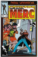 Mark Hazzard: Merc #4 Marvel Comics New Universe David Morrow 1987 VFN