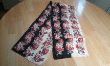 Vintage Carole Little Oblong Silk Scarf Floral Print