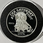Norman Rockwell Sunset 2 Troy Oz .999 Fine Pure Silver Round Proof Coin Medal