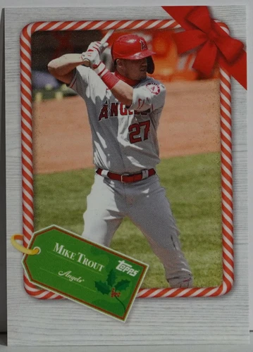 MIKE TROUT 2021 Topps MLB Holiday Advent Card #5