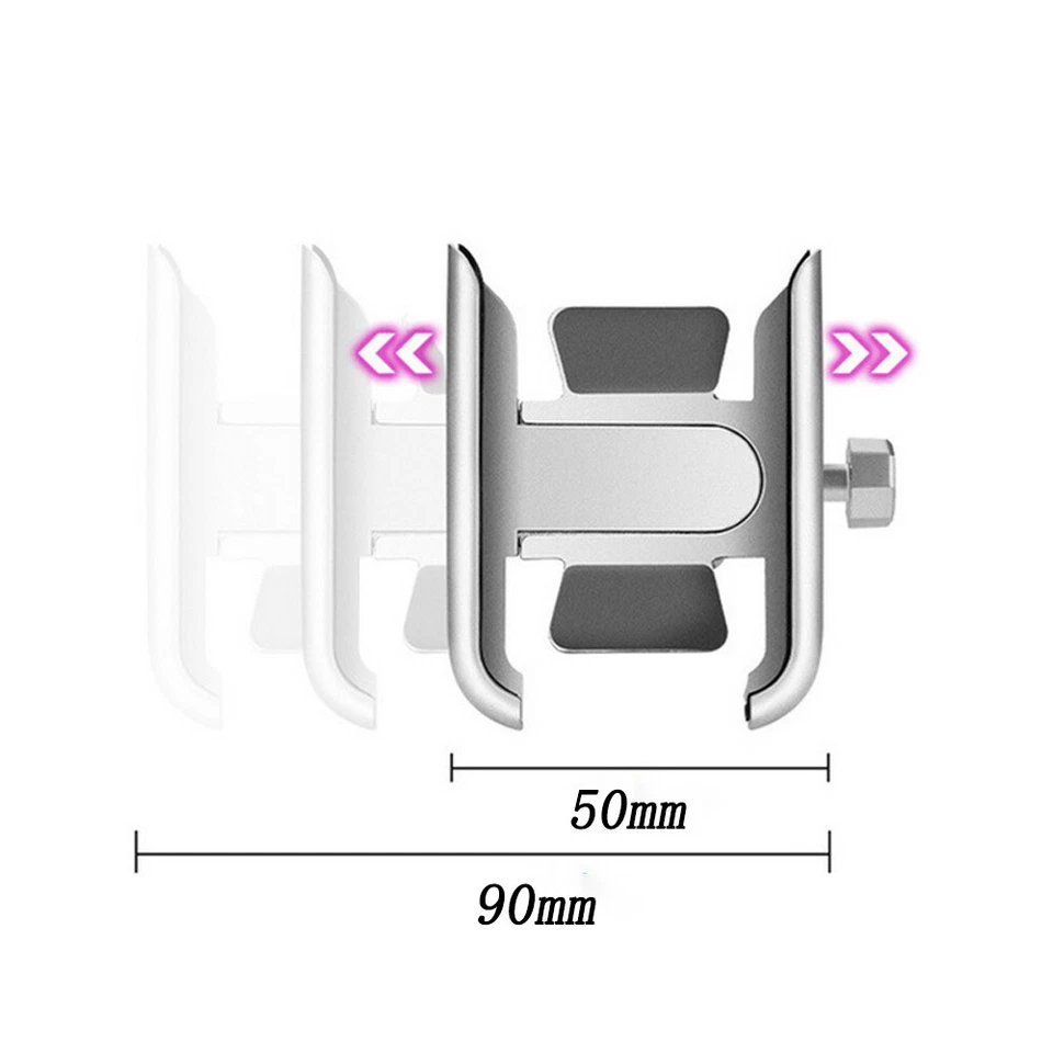 Motorcycle Cell Phone Holder for Harley-Davidson Fatboy Lo Forty Eight Fat Bob - Image 4 of 4