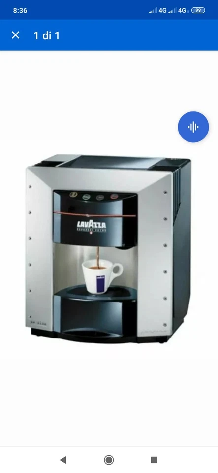 MACCHINA CAFFÈ EP 2100 LAVAZZA PININFARINA USATA RIGENERATA GARANZIA 3 MESI.  - Imagen 2 de 2