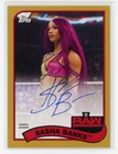 Sasha Banks 2018 Topps Heritage WWE GOLD Autograph #'d 6/10
