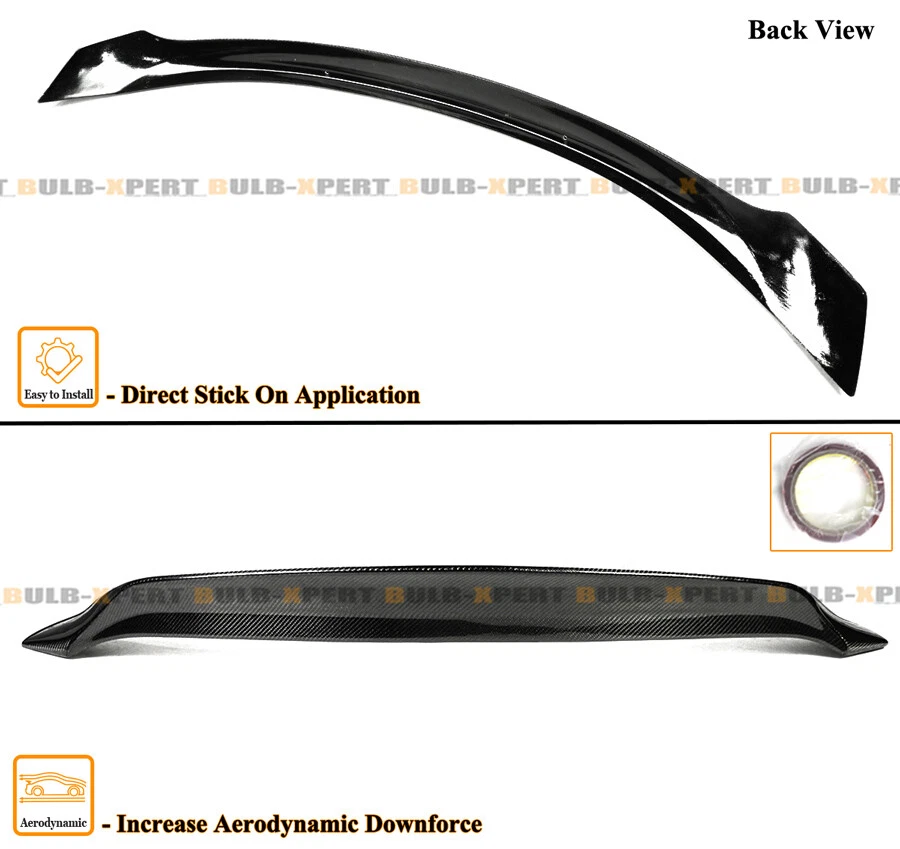 Spoiler porta-malas Highkick fibra de carbono real estilo ASP Maserati Ghibli 2014-2024 - Imagem 3 de 4
