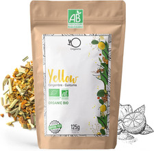 Tisane Gingembre Curcuma Bio Yell-Ow! 125G - Infusion Curcuma Gingembre Citron E