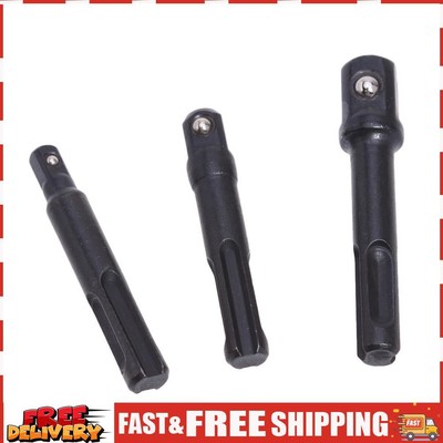 3pcs Nut Driver Adaptor Set Steel Ball Sds Drill Hand Thread Rod for SDS PLUS SN