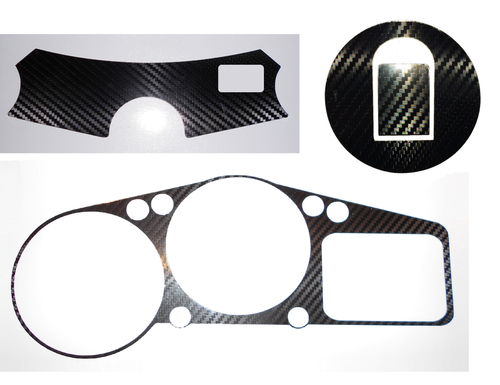 KAWASAKI ZX-12R NINJA '00- '01 Carbon Fibre Look Yoke/ Fuel Cap/ Clock Surround