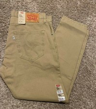 Levi's Men's 512 Khaki Brown Slim Taper Pant 34 x 30 for sale online | eBay