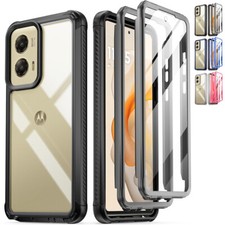 For Motorola Moto G Stylus 5G 2024 Case 2 Front Frame Cover with Built-in Screen