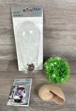 biOrb Oase Living Water Small Sea Fan Round Green Plant Seashell Lot New