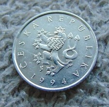 Münzen, eine Münze über 1 KORUNA, 1994 Jahr!!! Tschechische Republik !!!