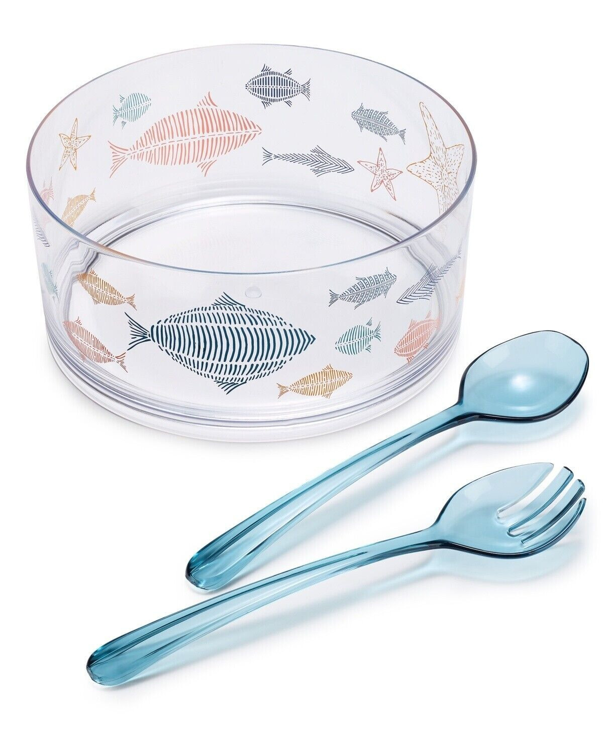 Акриловая салатница в погребе с сервировками