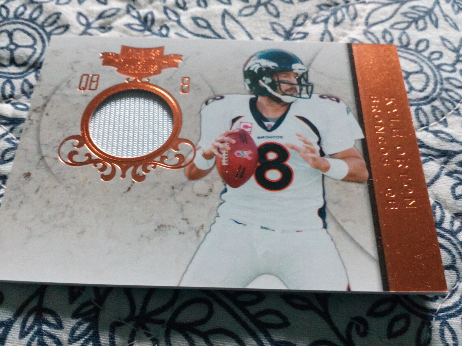 2011 Panini Kyle Orton Game Worn Jersey Card