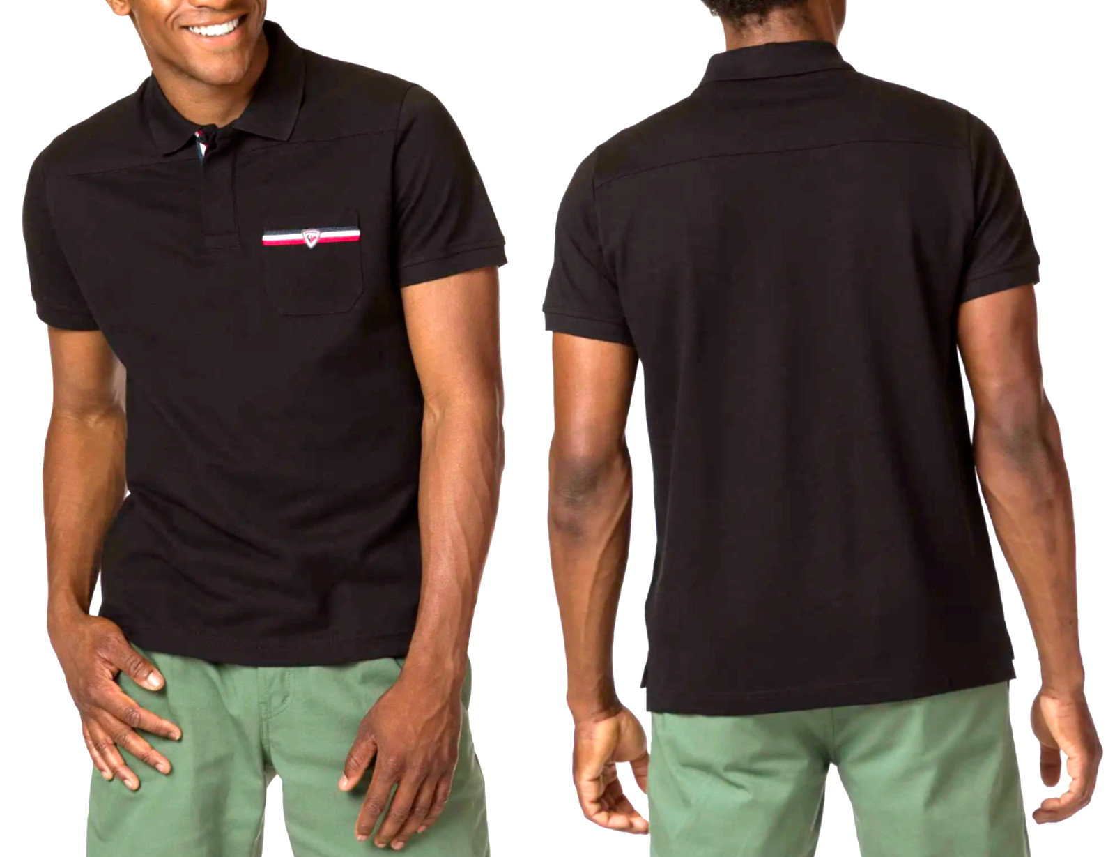 Rossignol Polo Shirt Pocket Polo Shirt T-Shirt Ski Alpine Heritage Tee New S