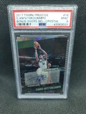 2017-18 PANINI PRESTIGE GIANNIS ANTETOKOUNMPO BONUS SHOTS SIGNATURE CRYSTAL #16