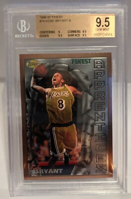 バスケットボール 97tops finest Kobe Bryant 1997 Finest Kobe Bryant W/Coating | PSA CardFacts®