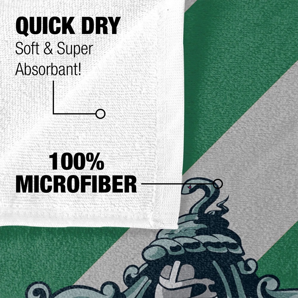 Harry Potter Slytherin Crest Officially Licensed Beach Towel, 30"x60"