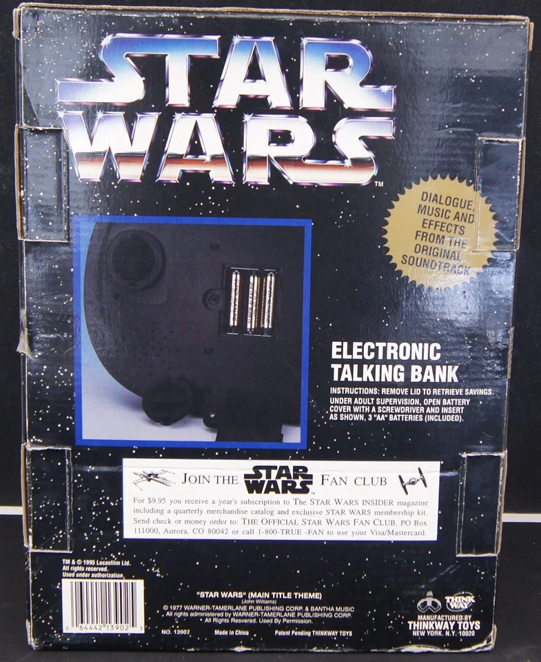 1995 STAR WARS C-3PO & R2-D2 Electronic Talking Bank BOX INCLUDED China C9116 - Image 3 of 4