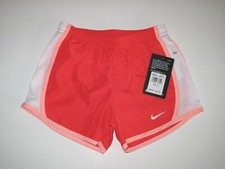 Nike Little Girl's 6X Ember Glow Pink Athletic Soccer Shorts Lined Panty Swoosh