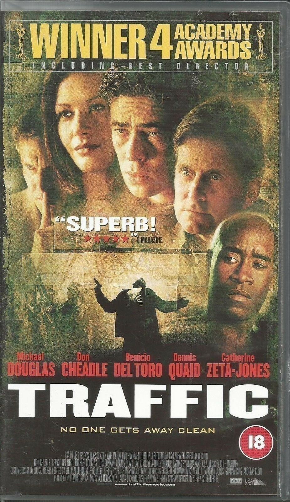 TRAFFIC ~ MICHAEL DOUGLAS ~ PAL REGION VHS 99p