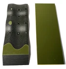 G10 1/8 .125 6x2 BLACK / OD GREEN LAYERED KNIFE HANDLE MATERIAL SCALES 2 Pcs