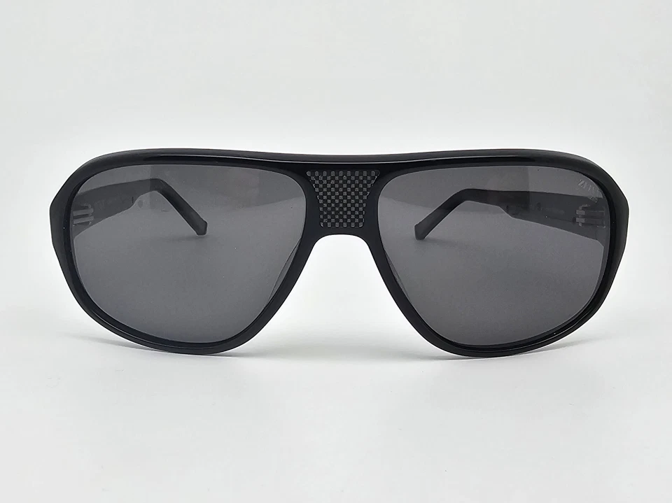 Tumi Dumbarton UF Marco Negro Polarizado Zeiss Gris Lente Aviador Gafas de Sol Japón Foto 2 de 4