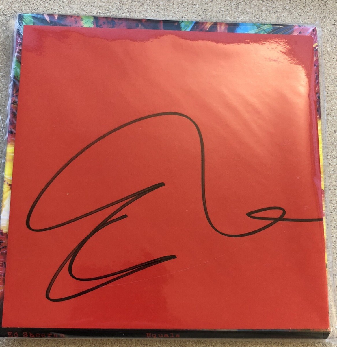 Autographed ED SHEERAN 
