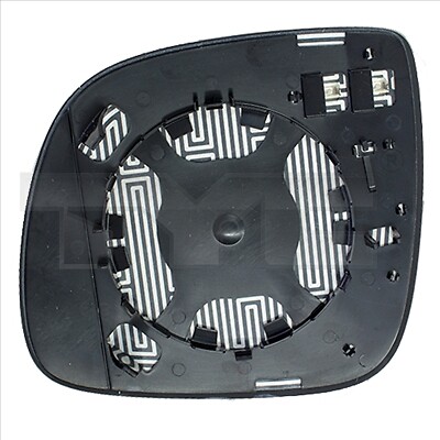 Left TYC 337-0266-1 Mirror Glass, outside mirror for VW