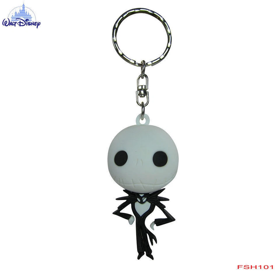 6pcs Nightmare Before Christmas Car Truck Front Rear Rubber Floor Mats Keychain Foto 3 de 4