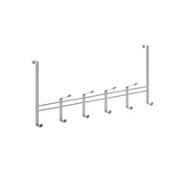 Metaltex 350932000 TüRhäNgeleiste 44,5 Cm Mit 6 Haken, Polytherm, Silbermetal...