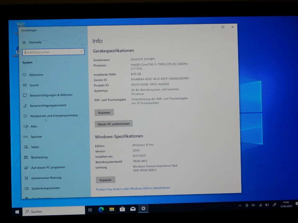 Microsoft surface pro 5 1807 LTE, Intel i5-7300U, 8GB RAM, 256GB SSD, Teildefekt - Bild 3 von 4
