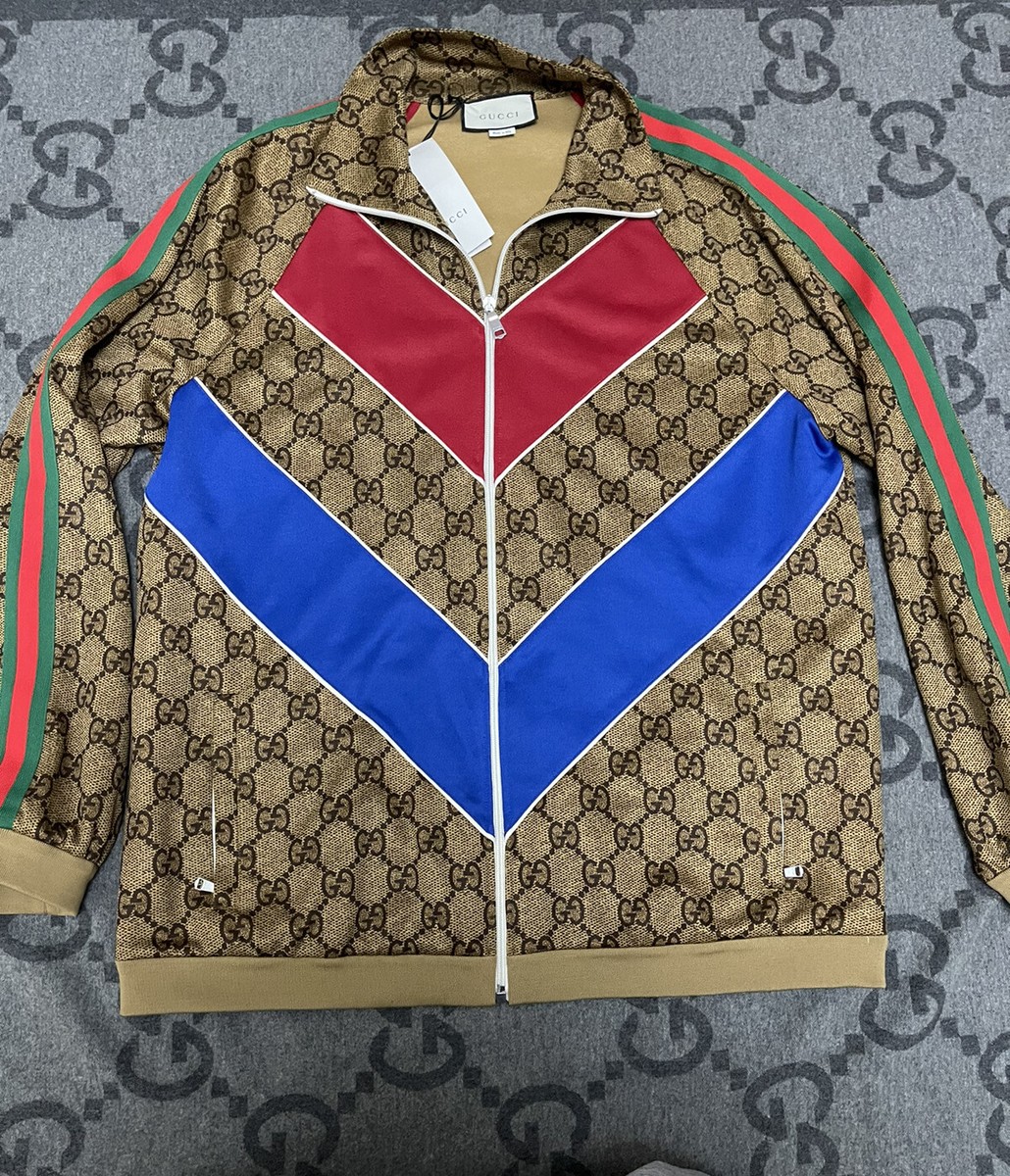NEW WITH TAGS 100% AUTHENTIC GUCCI TECHNICAL JERSEY JACKET SWEATER 